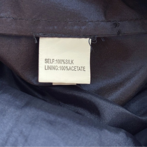 Kay Unger Silk Taffeta Midi Dress 4 Purple Ruffle Button Front - Picture 7 of 9